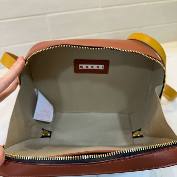 ❌SOLD❌Marni color block camera bag leather blue yellow brown - Picture 8 of 10